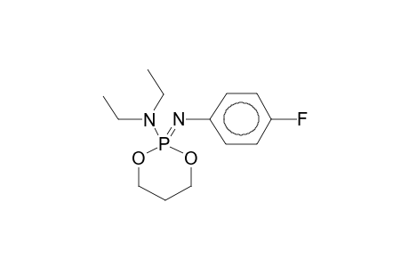 2-DIETHYLAMINO-2-(PARA-FLUOROPHENYLIMINO)-1,3,2-DIOXAPHOSPHORINANE