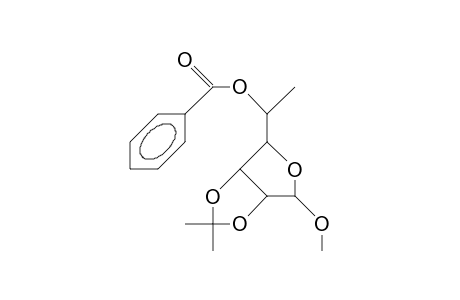 Methyl 5-O-benzoyl-6-deoxy-2,3-O-isopropylidene-A-D-mannofuranoside