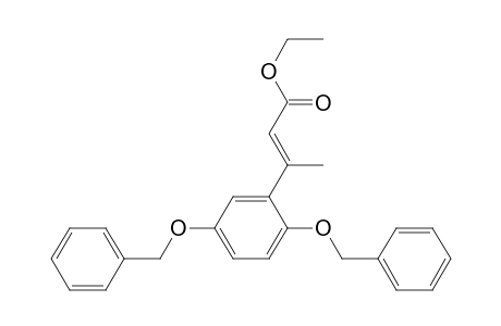 (E)-3-(2,5-dibenzoxyphenyl)but-2-enoic acid ethyl ester