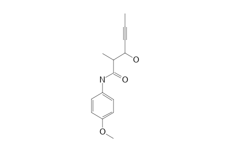 ERYTHRO-N-(4-METHOXYPHENYL)-2-METHYL-3-HYDROXY-4-HEXYNAMIDE