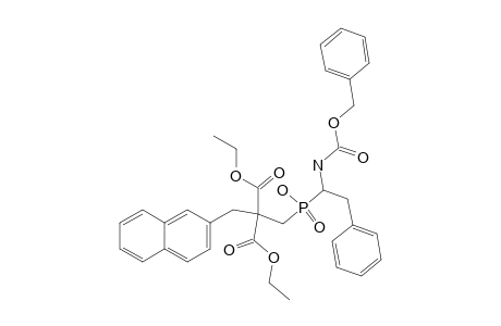 (R,S)-2-[(1-BENZYLOXYCARBONYLAMINO-2-PHENYL-ETHYL)-HYDROXY-PHOSPHINOYLMETHYL]-2-NAPHTHALEN-2-YLMETHYL-MALONIC-ACID-DIETHYLESTER