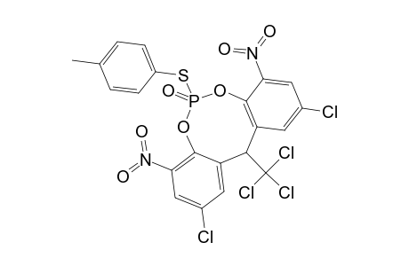 6-(4-METHYLPHENYLTHIO)-2,10-DICHLORO-4,8-DINITRO-12-TRICHLOROMETHYL-12H-DIBENZO-[D,G]-[1,3,2]-DIOXAPHOSPHOCIN-6-OXIDE