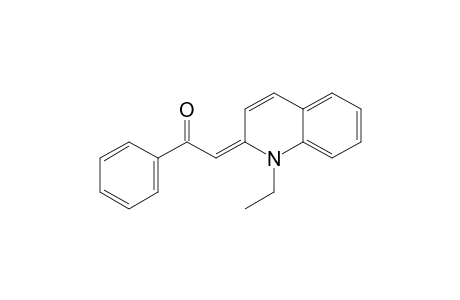 Ethanone, 2-(1-ethyl-2(1H)-quinolinylidene)-1-phenyl-