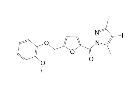 4-iodo-1-{5-[(2-methoxyphenoxy)methyl]-2-furoyl}-3,5-dimethyl-1H-pyrazole