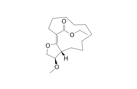 ethyl (1R,11E,15R)-15-methoxy-13-oxabicyclo[10.3.0]pentadec-11-ene-11-carboxylate