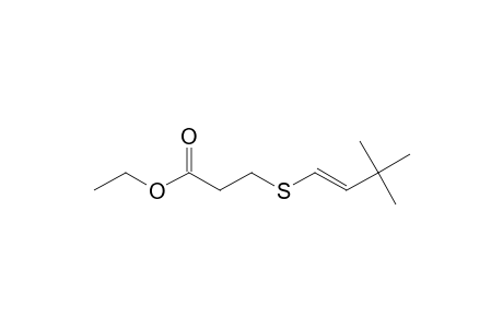 3,3-Dimethylbut-1-en-1-yl 2-(ethoxycarbonyl)ethyl sulfide