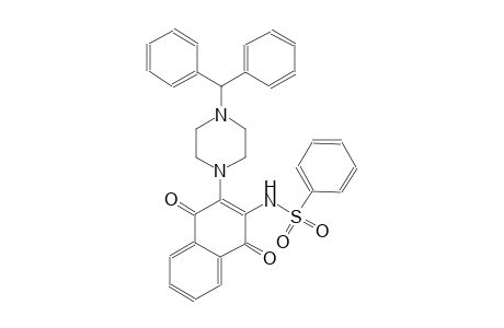 N-[3-(4-benzhydryl-1-piperazinyl)-1,4-dioxo-1,4-dihydro-2-naphthalenyl]benzenesulfonamide