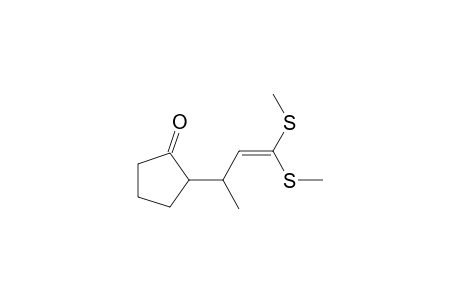 2-[1,1-bis(methylthio)-1-buten-3-yl]cyclopentanone
