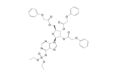 2',3',5'-TRIS-O-(PHENOXYACETYL)-ADENOSINE-6-N-[O,O-DIETHYL-PHOSPHORAMIDATE]