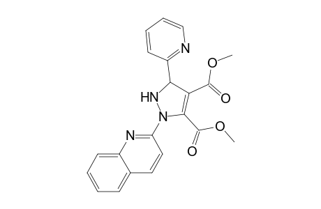 1H-Pyrazole-3,4-dicarboxylic acid, 2,5-dihydro-5-(2-pyridinyl)-2-(2-quinolinyl)-, dimethyl ester