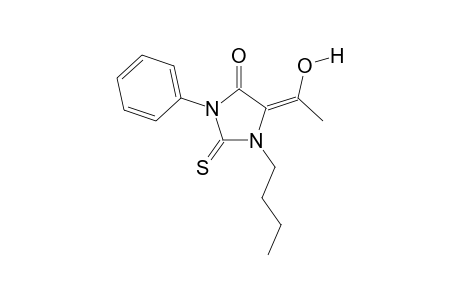 1-Butyl-5-(1-hydroxyethylidene)-3-phenyl-2-thioxoimidazolidin-4-one