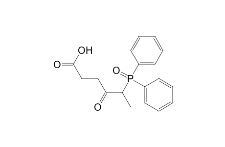 Hexanoic acid, 5-(diphenylphosphinyl)-4-oxo-, (.+-.)-