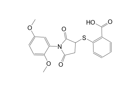 benzoic acid, 2-[[1-(2,5-dimethoxyphenyl)-2,5-dioxo-3-pyrrolidinyl]thio]-