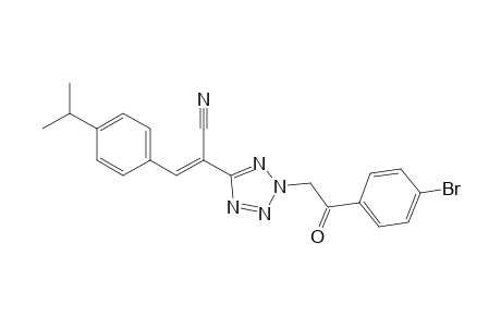 (E)-2-(2-(2-(4-Bromophenyl)-2-oxoethyl)-2H-tetrazol-5-yl)-3-(4-isopropylphenyl)acrylonitrile