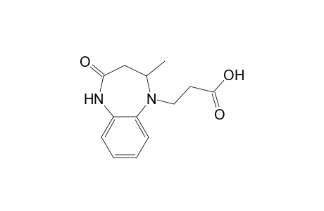3-(2-keto-4-methyl-3,4-dihydro-1H-1,5-benzodiazepin-5-yl)propionic acid