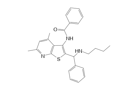 N-{2-[(butylamino)(phenyl)methyl]-4,6-dimethylthieno[2,3-b]pyridin-3-yl}benzamide