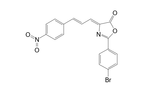 (4Z)-2-(4-bromophenyl)-4-[(E)-3-(4-nitrophenyl)prop-2-enylidene]-1,3-oxazol-5-one