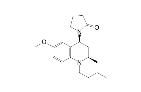 ((2R*,4R*),(2R*,4S*))-1-n-Butyl-2-methyl-4-(2-oxopyrrolidin-1-yl)-6-methoxy-1,2,3,4-tetrahydroquinoline
