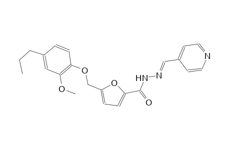 5-[(2-methoxy-4-propylphenoxy)methyl]-N'-[(E)-4-pyridinylmethylidene]-2-furohydrazide
