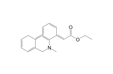 4-(Ethoxycarbonyl)methylidene-5,6-dihydro-5-methylphenanthridine