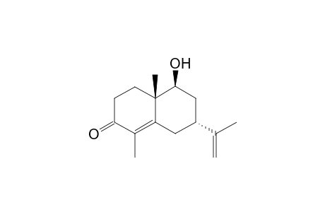 (4aS,5S,7R)-5-hydroxy-1,4a-dimethyl-7-(prop-1-en-2-yl)-4,4a,5,6,7,8-hexahydronaphthalen-2(3H)-one