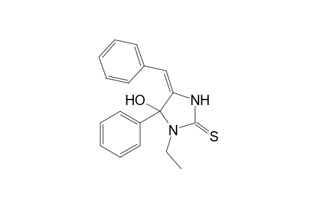 4-Benzylidene-1-ethyl-5-hydroxy-5-phenyl imidazolidine-2-thione