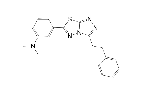 benzenamine, N,N-dimethyl-3-[3-(2-phenylethyl)[1,2,4]triazolo[3,4-b][1,3,4]thiadiazol-6-yl]-