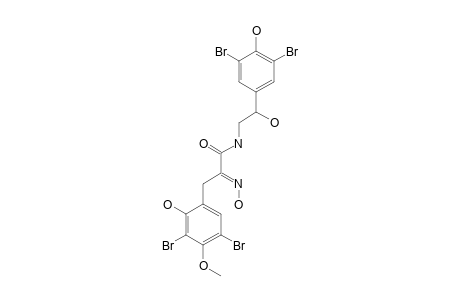 (2E)-3-(3,5-dibromo-2-hydroxy-4-methoxy-phenyl)-N-[2-(3,5-dibromo-4-hydroxy-phenyl)-2-hydroxy-ethyl]-2-hydroximino-propionamide