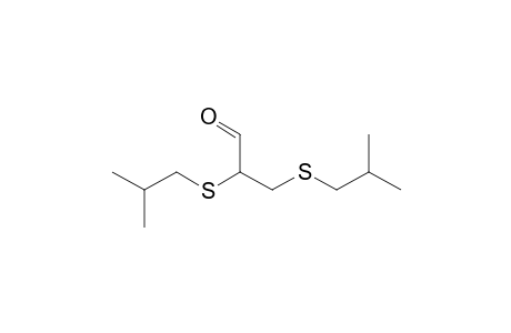 2,3-Bis(isobutylthio)propanal