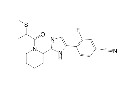 3-fluoro-4-(2-(1-(2-(methylthio)propanoyl)piperidin-2-yl)-1H-imidazol-5-yl)benzonitrile