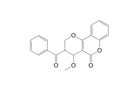 3-Benzoyl-4-methoxy-3,4-dihydro-2H,5H-1-benzopyrano[4,3-b]pyran-5-one