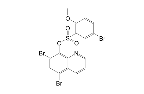 5,7-dibromo-8-quinolinyl 5-bromo-2-methoxybenzenesulfonate