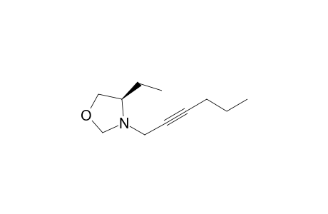 (4R)-4-Ethyl-3-(hex-2-yn-1-yl)-1,3-oxazolidine