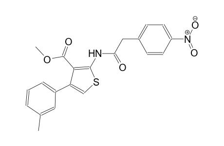 methyl 4-(3-methylphenyl)-2-{[(4-nitrophenyl)acetyl]amino}-3-thiophenecarboxylate