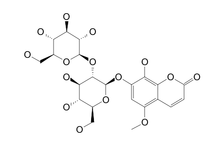 7,8-DIHYDROXY-5-METHOXYCOUMARIN-7-BETA-SOPHOROSIDE