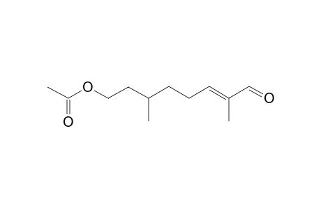 3-Methyl-7-carboxaldehyde-6(E)-octenyl acetate