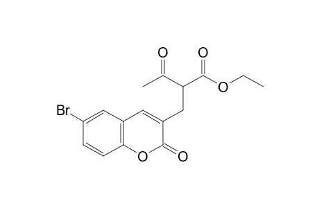 2-[(6-bromo-2-keto-chromen-3-yl)methyl]-3-keto-butyric acid ethyl ester