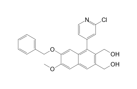 [4-(2-chloranylpyridin-4-yl)-3-(hydroxymethyl)-7-methoxy-6-phenylmethoxy-naphthalen-2-yl]methanol