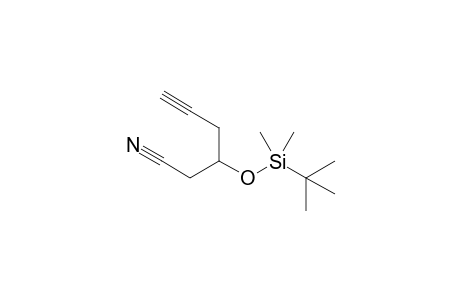 3-[tert-butyl(dimethyl)silyl]oxyhex-5-ynenitrile