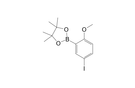 2-(5-Iodo-2-methoxyphenyl)-4, 4, 5, 5-tetramethyl-1, 3, 2-dioxaborolane