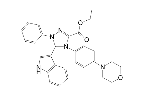 3-(1H-indol-3-yl)-4-(4-morpholinophenyl)-2-phenyl-3H-1,2,4-triazole-5-carboxylic acid ethyl ester