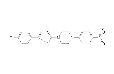 1-[4-(4-chlorophenyl)-1,3-thiazol-2-yl]-4-(4-nitrophenyl)piperazine