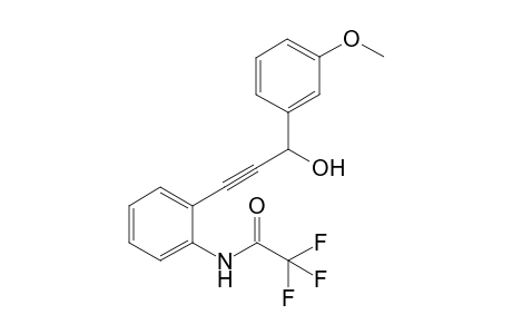2,2,2-trifluoro-N-(2-(3-hydroxy-3-(3-methoxyphenyl)prop-1-ynyl)phenyl)acetamide