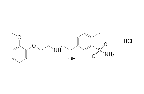 (+/-)-5-{1-hydroxy-2-[[2-(o-methoxyphenoxy)ethyl]amino}ethyl}-o-toluenesulfonamide, monohydrochloride