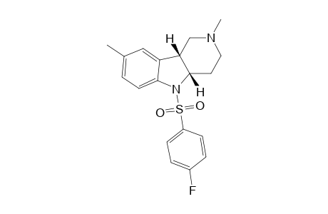 Pyrido[4,3-b]indole, 1,2,3,4,4a,9b-hexahydro-5-(4-fluorophenylsulfonyl)-2,8-dimethyl-