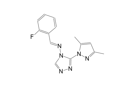 3-(3,5-dimethyl-1H-pyrazol-1-yl)-N-[(E)-(2-fluorophenyl)methylidene]-4H-1,2,4-triazol-4-amine