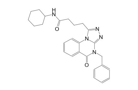 [1,2,4]triazolo[4,3-a]quinazoline-1-butanamide, N-cyclohexyl-4,5-dihydro-5-oxo-4-(phenylmethyl)-