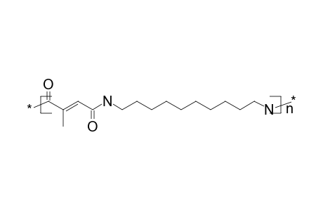 Poly(decamethylenemesaconamide)