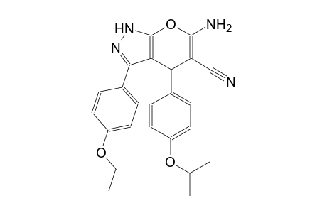 6-amino-3-(4-ethoxyphenyl)-4-(4-isopropoxyphenyl)-1,4-dihydropyrano[2,3-c]pyrazole-5-carbonitrile