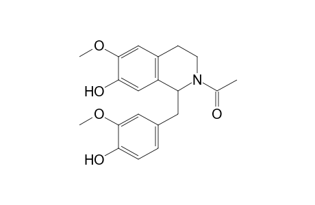 2-ACETYL-1-(4-HYDROXY-3-METHOXYBENZYL)-6-METHOXY-1,2,3,4-TETRAHYDRO-7-ISOQUINOLINOL